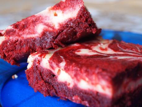 Red Velvet Cream Cheese Swirl Brownies