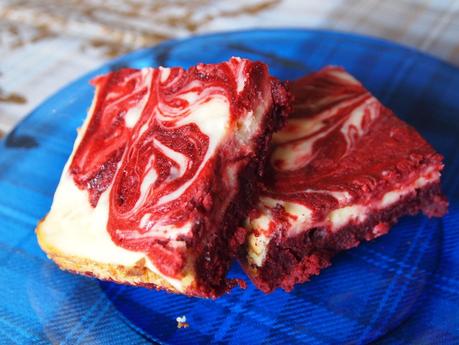 Red Velvet Cream Cheese Swirl Brownies