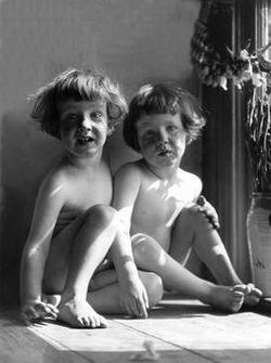 Imogen's twin sons in 1922