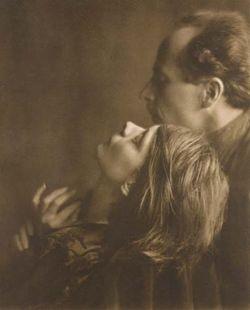 Imogen Cunningham took portraits of her colleagues. This is of Margarthe Mather and Edward Weston in 1920.