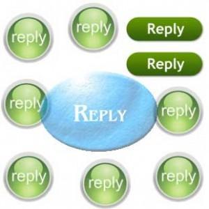 reply button for bloggers