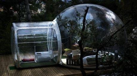 weird hotels bubble hotel