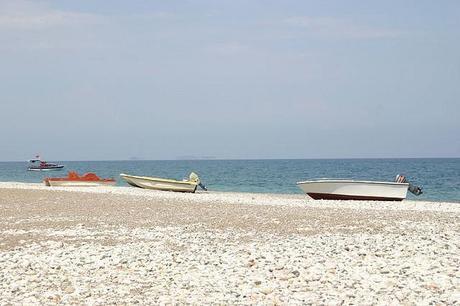 beached boats at Cirali 1