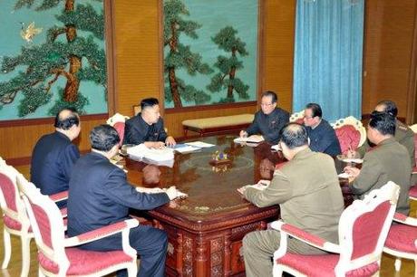 Kim Jong Un meets with senior officials 