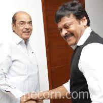 thumbs chiru meets ramanaidu 1 Chiru Greets Padma Bhushan Ramanaidu   Photos