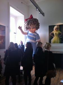A giant doll...to be avoided if you have a fear of dolls! 