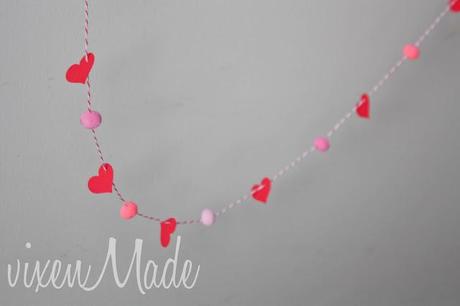 Quick Valentine's Day Garland