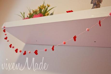 Quick Valentine's Day Garland