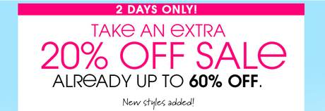 piperlime additional 20% off coupon discount tutorial covet her closet celebrity fashion gossip deal free shipping sale