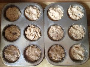 {Recipe} – Wholemeal, apple and sultana muffins