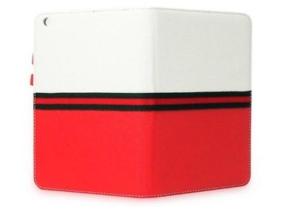 Konkis Book IPad mini Case - White, Red, Black