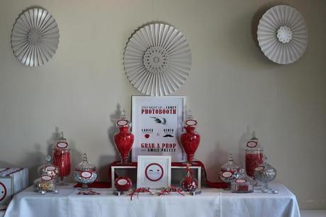 Step Right Up to the Fancy Photobooth, A Red and White Candy Buffet by Sweet Styling by Thanh