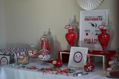 Step Right Up to the Fancy Photobooth, A Red and White Candy Buffet by Sweet Styling by Thanh