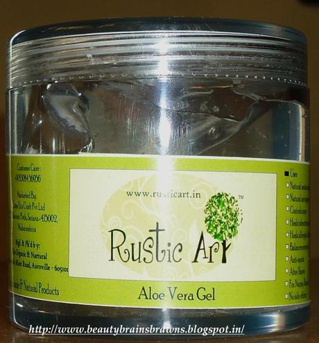 Rustic Art Aloe Vera Gel Review Rustic Art Aloe Vera Gel Review
