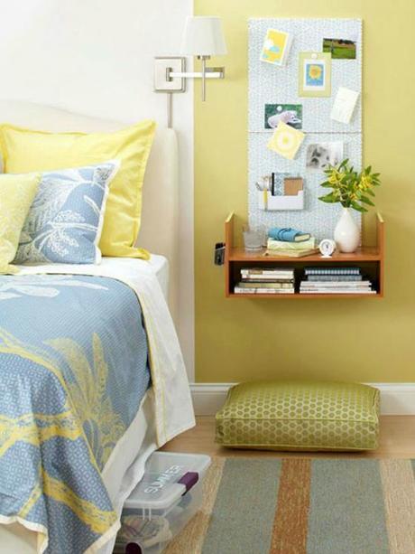 NookAndSea-Floating-Nightstand-Idea-Yellow-Blue-Dog-Bed-Bedroom