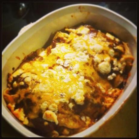 Pork Enchiladas with #homemade sauce. #food #nomnom...