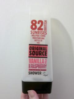 Review: Original Source Vanilla Milk & Raspberry Shower Gel