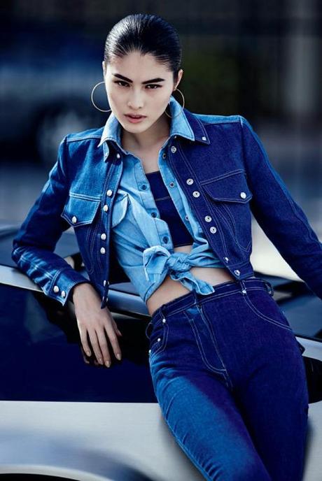 Sui He for Vogue China February 2013 in Urban Denim