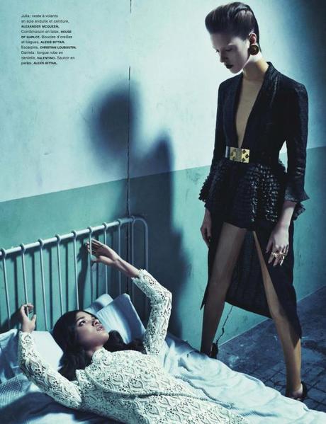 Julia Frauche and Daniela Braga by Sebastian Kim for Numéro #140 February 2013 6