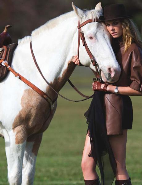 Angela Lindvall by Hans Feurer for Numéro #140 February 2013