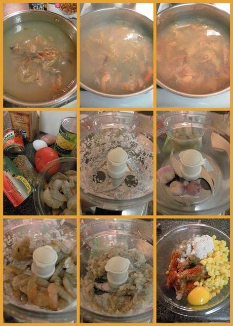Shrimp & Dumpling soup - collage1