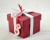 Gift Tags, Heart Shaped, Valentine's Gift Accesory - Set of 6 - large - PaperWhispers Gift Tags, Heart Shaped, Valentine's Gift Accesory - Set of 6 - large - PaperWhispers