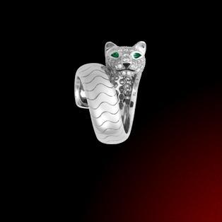 Cartier Panethere Ring, cartier panther, pre owned cartier, cartier boca raton, used cartier