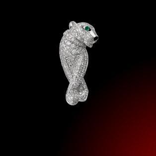 Cartier Panthere pin, cartier pin, cartier panther jewelry, cartier panther pin
