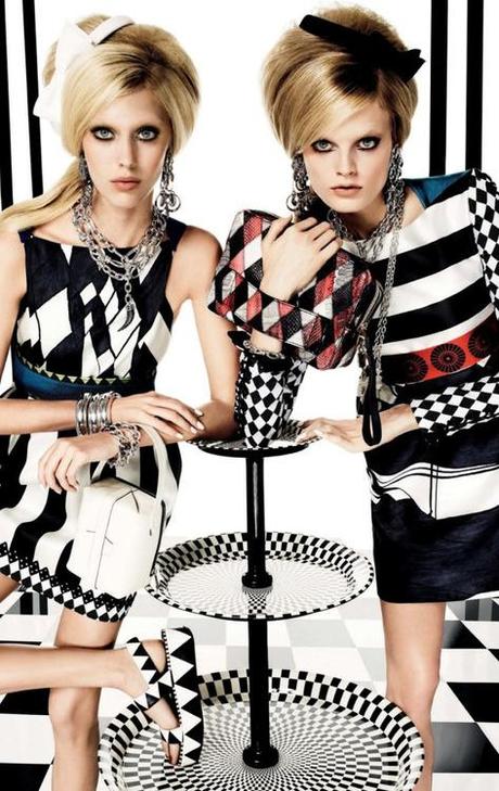 Hanne Gaby Odiele and Juliana Schurig for Vogue Japan March 2013...
