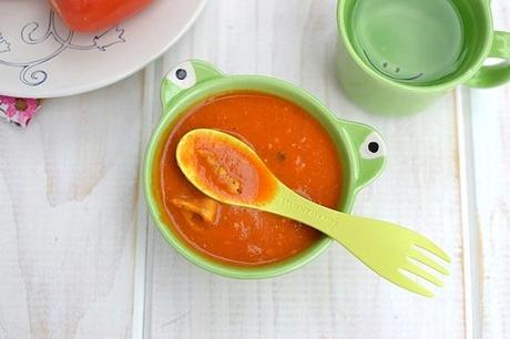 Creamy Tomato Soup with Egg Noodles