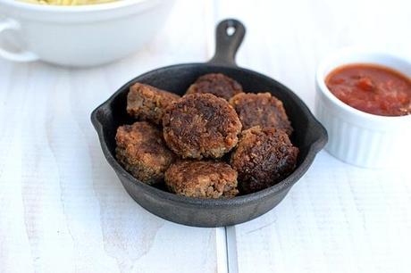 Meatless Meatballs Meatless Meatballs with Soy Crumbles