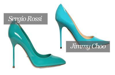 A Tale of Two Turquoise Pointed Pumps