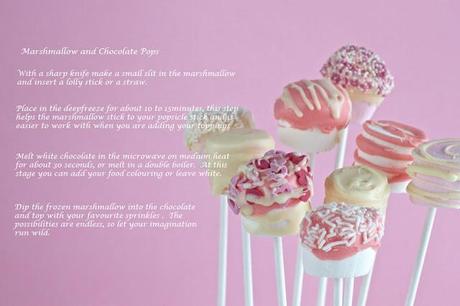 Marshmallow and Chocolate Pops