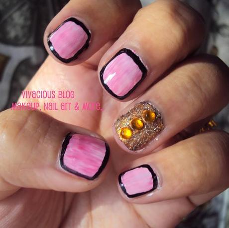 Retro Look Of Nails : Glam Nail Art