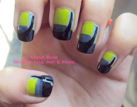 Jessica Lowndes Neon Green Dress Inspired Nail Art