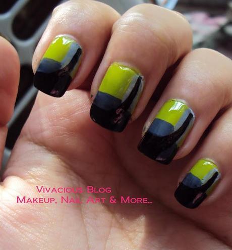 Jessica Lowndes Neon Green Dress Inspired Nail Art