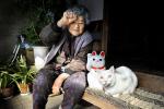 A Japanese grandmother and her beloved cat