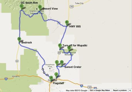Road Trip Planner Visiting the Grand Canyon South Rim