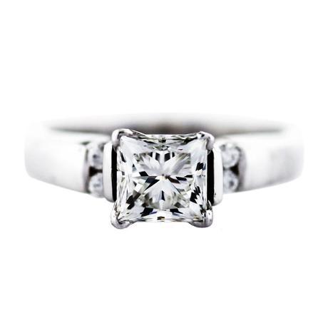 1 Carat Princess Cut Diamond Engagement Ring, princess cut engagement ring boca