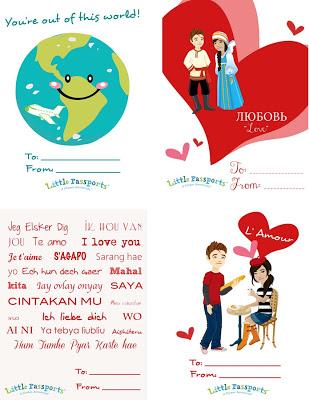 Free Valentine's Card Printables from Little Passports!
