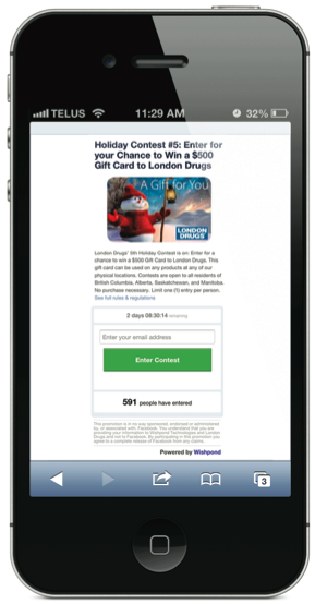 Facebook Contests for Mobile
