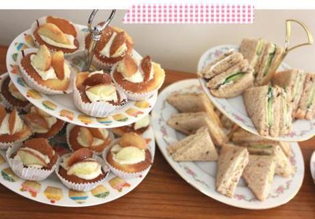 afternoon tea event dinner party cupcakes sandwiches