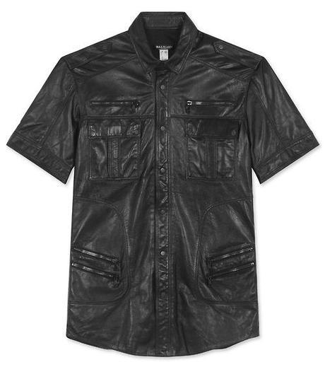 Balmain Short Sleeve Leather Shirt for Spring/Summer 2013