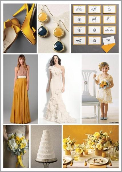 Marigold and Pewter Color Palette