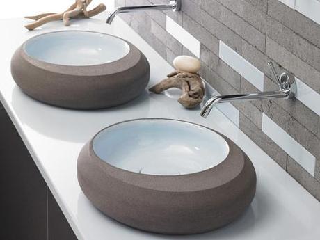 Blue stone sink by Pyrolav