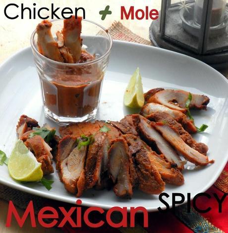 Spicy Mexican chicken-mole sauce2