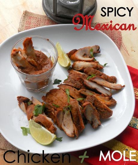 Spicy Mexican chicken-mole sauce1