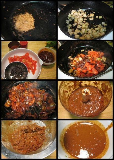 Spicy Mexican chicken-mole sauce