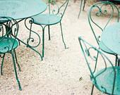 Green Chairs - Fine Art Photography print - mint aqua green metal chairs - pale beige cream wall art - spirals shabby chic - 8x10 photograph - LupenGrainne Green Chairs - Fine Art Photography print - mint aqua green metal chairs - pale beige cream wall art - spirals shabby chic - 8x10 photograph - LupenGrainne