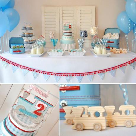 Landon's Train Themed Birthday by Prop Shop Boutique